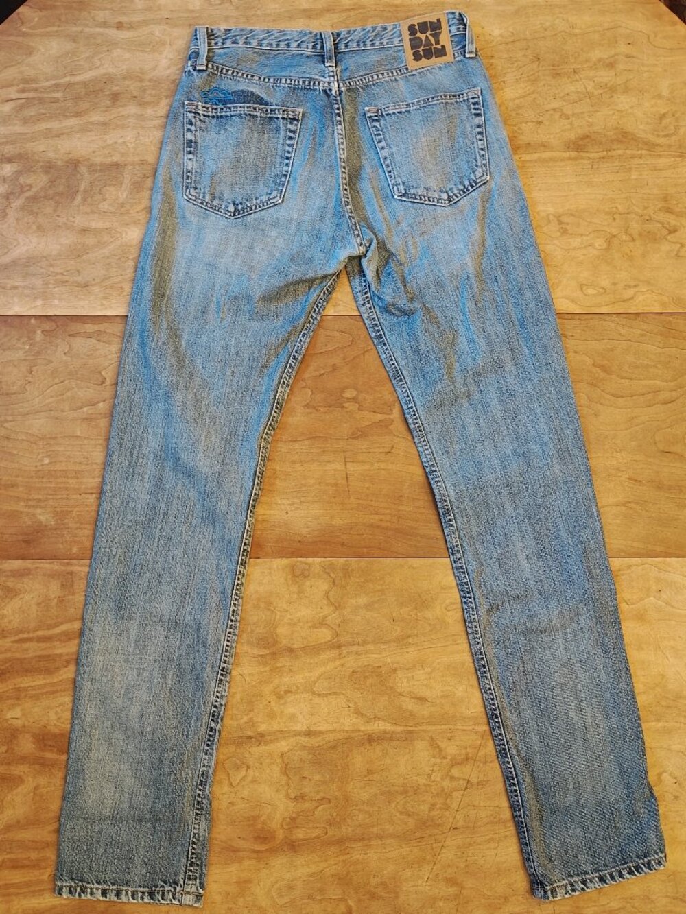 Archival Sunday Sun Jeans • 30x34 • Italian‑Made Scandinavian Youthwear